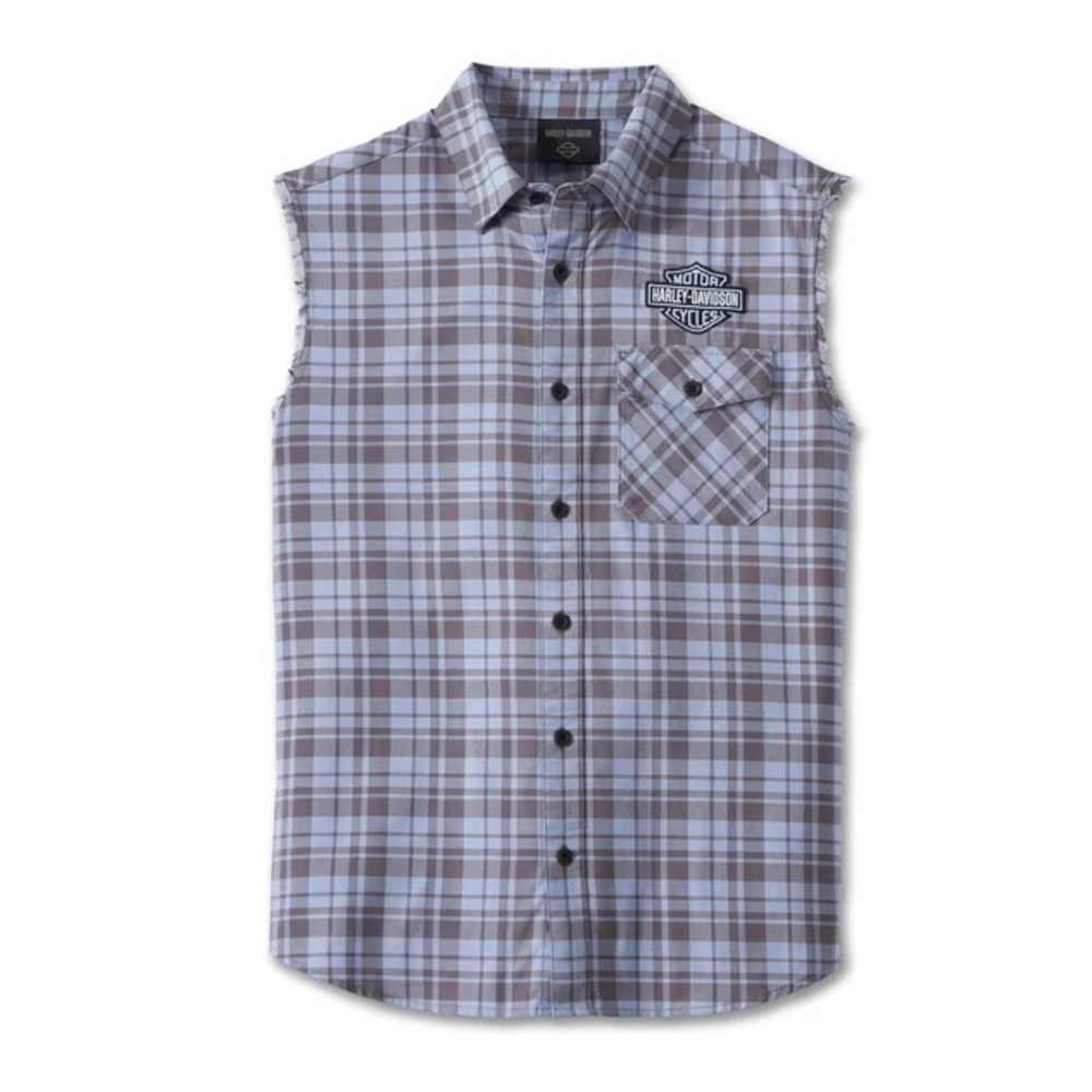 Harley-Davidson Bar & Shield Plaid Blowout Shirt
